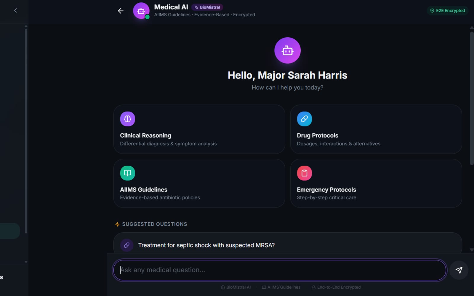 PulseLogic Army Medical Platform — Medical AI Platform with Clinical AI Chatbot